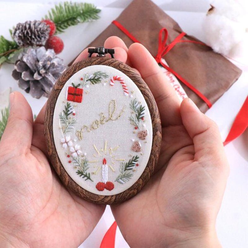 Cheloment Embroidery⨯ Stitch Frames for Display,6PC Oval Embroidery Hoops,Three Sizes of Oval Framess for Embroidery Perfect for Sewing, Home Decor and Embroidery - Image 3